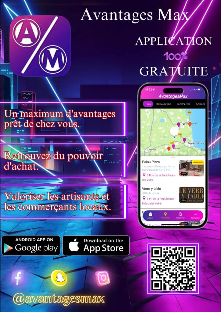 avis avantagesmax dispo sur les stores Apple et Google